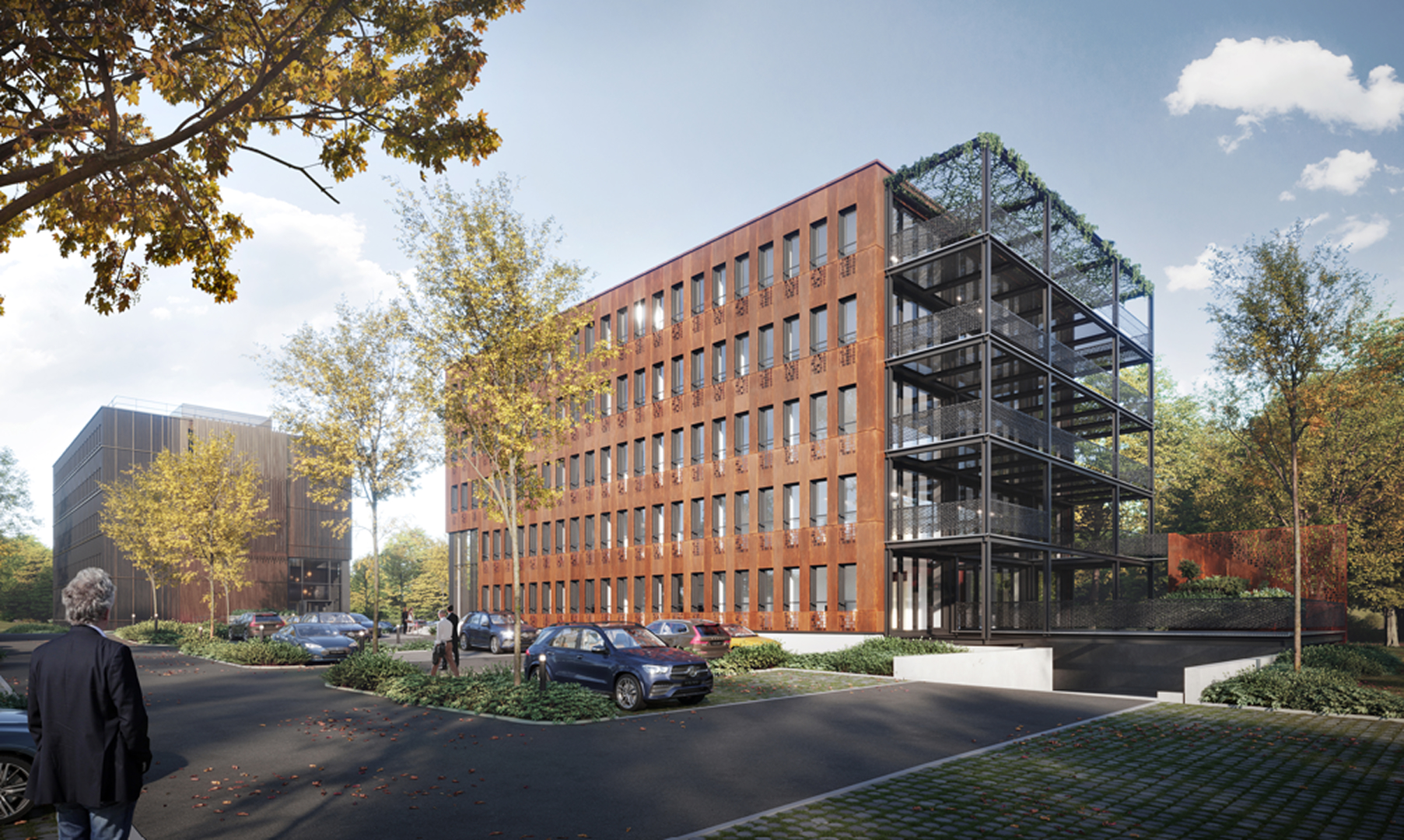 Aussenansicht Projekt von Elektro Pixis des OEK Gebäude