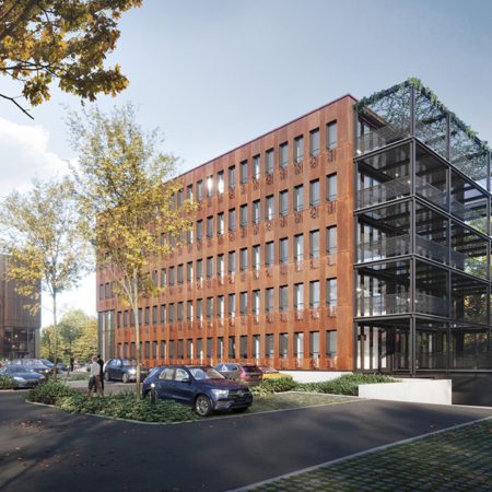 Aussenansicht Projekt von Elektro Pixis des OEK Gebäude